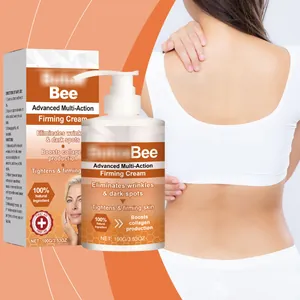 Détail de la crème raffermissante Bee Advanced Multi-Action pour le corps et le collagène.