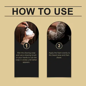 Instrucciones paso a paso para usar jabón de afeitar y brocha para un afeitado suave