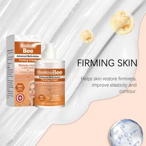 Gros plan sur la crème raffermissante avancée pour la restauration de la peau