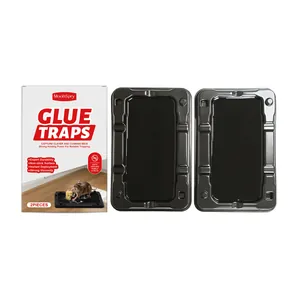 MoonSpry muizenlijmvallen 2-pack met verpakking voor effectieve ongediertebestrijding