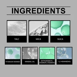Liste détaillée des ingrédients du fard à joues ZEPHOCO incluant mica, talc et silice.