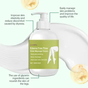 Crème de massage pour drainage des jambes LANISKA à la glycérine nourrissante et douce