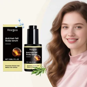 HOEGOA Anti Hair Fall Scalp Serum Rosemary Ginger Oil Nourishing Strengthening Shiny Hair Treatment For Women Men Daily Care