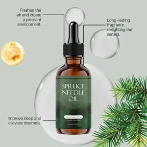 Huile essentielle d'aiguilles d'épicéa naturelle pour aromathérapie en flacon de 60ml