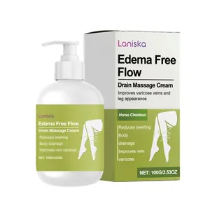 Crème de massage drainante Laniska Edema Free Flow 100g contre les varices