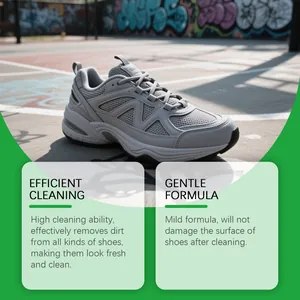 Gentle sneaker cleaning cream for removing dirt and stains from sports shoes
