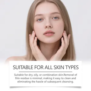 Gros plan d'une peau propre montrant que le masque nasal convient à tous les types de peau