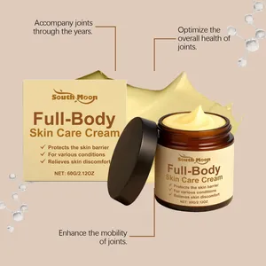 Vista detallada del tarro de crema South Moon Full-Body Skin Care con su caja de embalaje