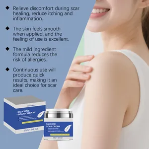 Effective silicone scar cream for healing with smooth texture for daily skin care
