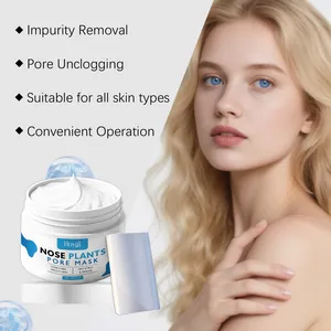 Vue détaillée du masque pour le nez HOYGI avec texture crème et visage de modèle