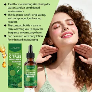 Aceite corporal Jaysuing Citrus Bergamia para hidratación profunda y masaje relajante.