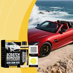 Homonth Kit de Reparación de Arañazos de Coche Cuidado de la Superficie de la Pintura Automotriz Con Esponja Y Toalla Limpieza