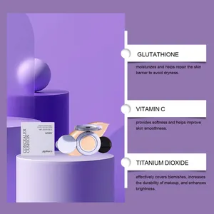 Dettaglio del cuscino correttore Zephoco avorio con glutatione e vitamina C naturale