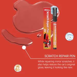 Roter Autokratzer-Reparaturstift im Detail, 5 ml Inhalt für Glanzwiederherstellung