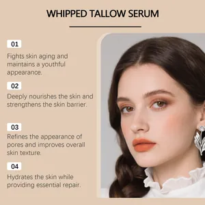Details of whipped tallow serum benefits for skin nourishment and anti-aging care