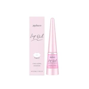 Olio per labbra nutriente rosa zephoco per idratazione duratura e labbra rimpolpate