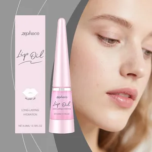 zephoco Olio Labbra Nutriente Idratante a Lunga Durata Lucidalabbra Rimpolpante Balsamo Labbra Levigante Per Donna