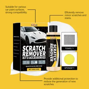 Kit profesional elimina arañazos de coche con 100g de pulimento, esponja y paño suave