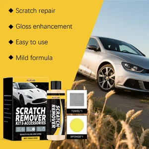 Kit profesional HOMONTH reparador de arañazos para coche con esponja y paño suave