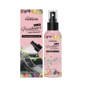Ambientador spray Homonth para coche aroma bergamota con eliminador de olores y caja