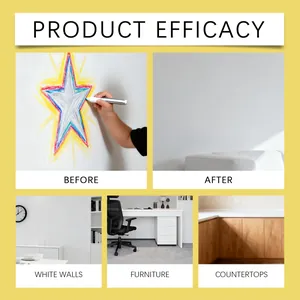 Nettoyant efficace pour graffitis muraux, élimine les taches de crayon sur les surfaces