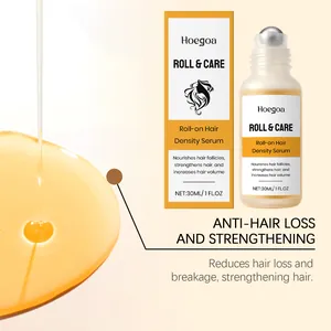 Detail of Hoegoa roll-on hair density serum for anti-hair loss and scalp nourishment.