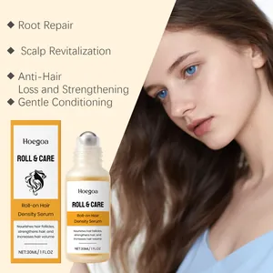 Hoegoa roll-on hair density serum for scalp repair and hair volume detail