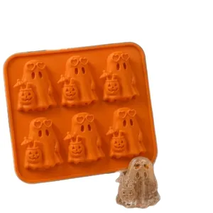 Moule à glaçons en silicone en forme de fantôme pour les fêtes d'Halloween