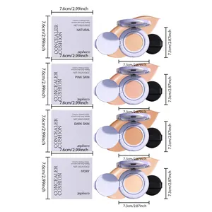Ensemble de coussins correcteurs violets Zephoco en quatre teintes avec dimensions.