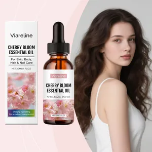 Aceite esencial Viareline Cherry Bloom 30ml para el cuidado integral de piel y cabello