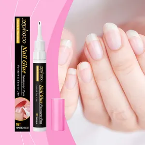Zephoco Nail Glue Remover Pen Gentle Fast Acting Nail Polish Cleaning Liquid For Manicure Care