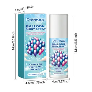 Mesures détaillées de la taille du spray brillant pour ballons Dowmoo de 100 ml avec boîte