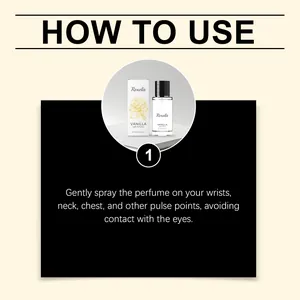 Instructions détaillées sur l'utilisation du parfum à la vanille au quotidien.