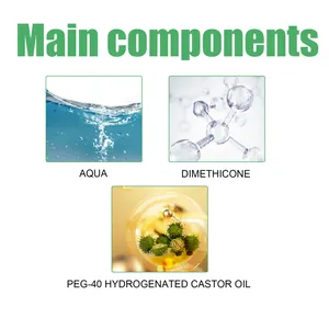 Detailed ingredients of balloon shine spray featuring aqua and dimethicone oil