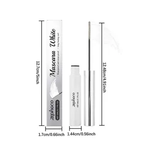 Spécifications détaillées des dimensions du mascara blanc zephoco et sa boîte
