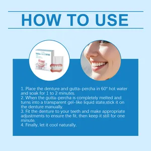 Detailed instruction guide for using functional cosmetic dentures for a natural smile.