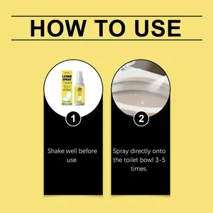 Gedetailleerde stapsgewijze instructiegids voor het gebruik van de citroen-toiletspray.