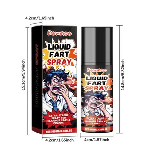 Extra strong 100ml Dowmoo liquid fart spray for hilarious pranks with precise dimensions
