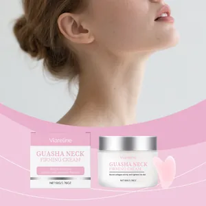 Set de crema reafirmante de cuello VIARELINE Guasha con gua sha en forma de corazón