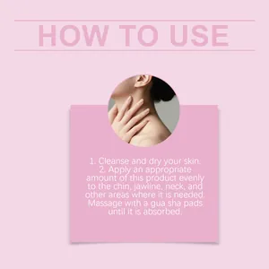 Guía de aplicación paso a paso para crema nutritiva para el cuello y cuidado de la piel.