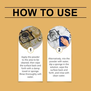 Guide d'instruction pour l'utilisation de la poudre dégraissante sur les cuisinières