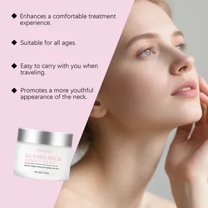 Detalle profesional de la crema reafirmante para el cuello VIARELINE, efecto antiedad.