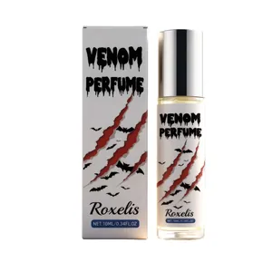 Perfume Venom de colonia de sándalo portátil de 10 ml con gráficos de murciélago