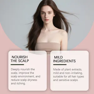 Professional hair care model showcasing the benefits of nourishing rice scalp spray.