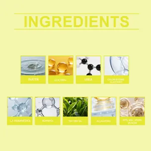 Gedetailleerde ingrediëntenlijst voor voedende nagelverzorging met tea tree olie