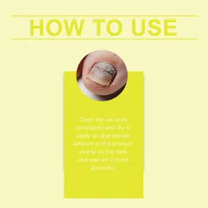 Instructies voor het gebruik van nagelverzorging bij beschadigde vingernagels.