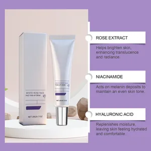 Λεπτομέρεια της κρέμας White Rose Tone-up με νιασιναμίδη και εκχύλισμα τριαντάφυλλου.