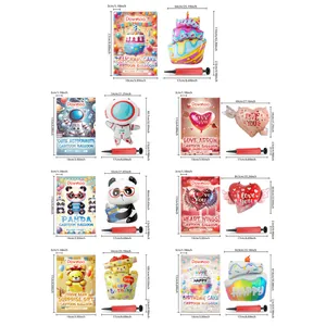 Guía de tallas y opciones para los sets de globos y bombas de dibujos animados Dowmoo.