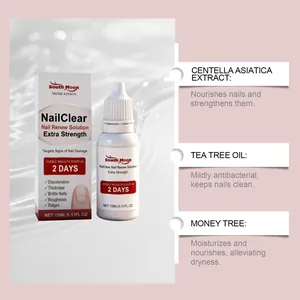 Detailansicht von South Moon NailClear Inhaltsstoffen wie Teebaumöl und Centella-Extrakt