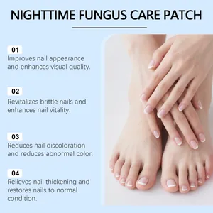 Detailed info showing nighttime fungus care patch benefits for nails improvement